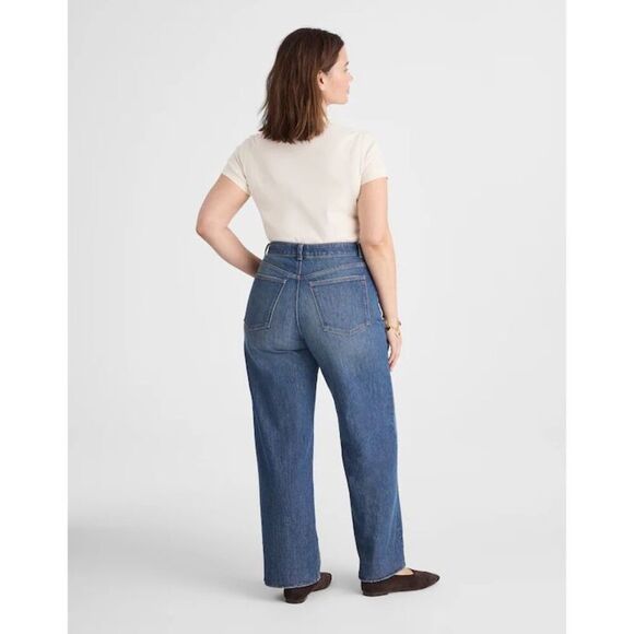Madewell The Plus Perfect Vintage Wide-Leg Jean Harvey Wash Comfort Stretch 24W - Picture 4 of 7